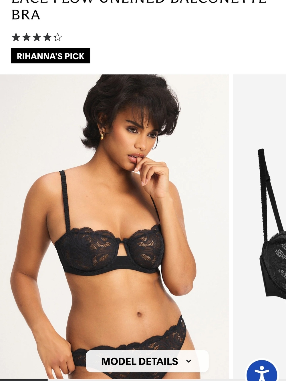 Victoria's Secret Balconette Bra - Black